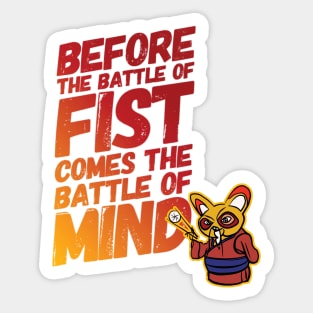 before battle of fist Sticker